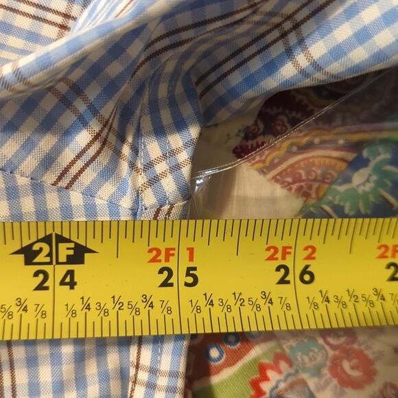 Vintage Brooks Brothers Blue Plaid The Original Polo Shirt Button Down Mens Sz L - Picture 6 of 11
